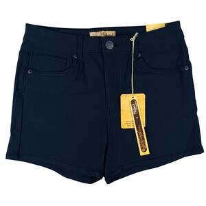 Hybrid & Company Shorts Women's‎ Medium 27X3 Navy Blue Hyper Stretch Skinny